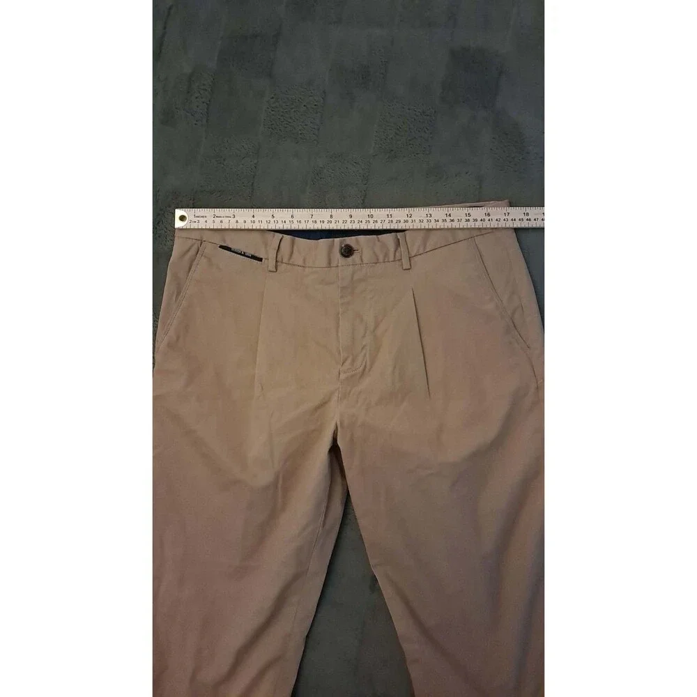 Scotch Soda Blake Pleated Chinos Pants Men's 32x30 Brown Trousers